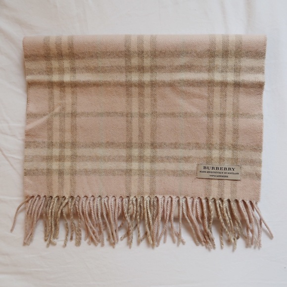 Burberry Accessories - AUTHENTIC Burberry Cashmere Mini Check Scarf